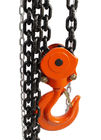 Pomarańczowy podnośnik łańcuchowy o dużej wytrzymałości, blok koła pasowego 30 ton CE GS