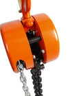 HSZ-E Runda ręczna Ręczna blokada łańcucha 2 tony OEM wciągarka ręczna, Orange